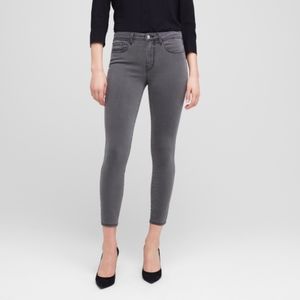 L'AGENCE Margot High Rise Skinny Jeans Gray